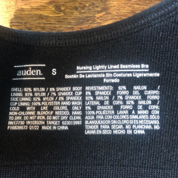 Auden Black, nursing bra, size small NWT‎ - Picture 11 of 13